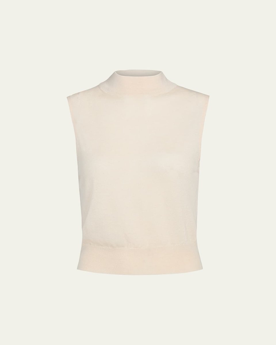 Sleeveless Mock-Neck Top